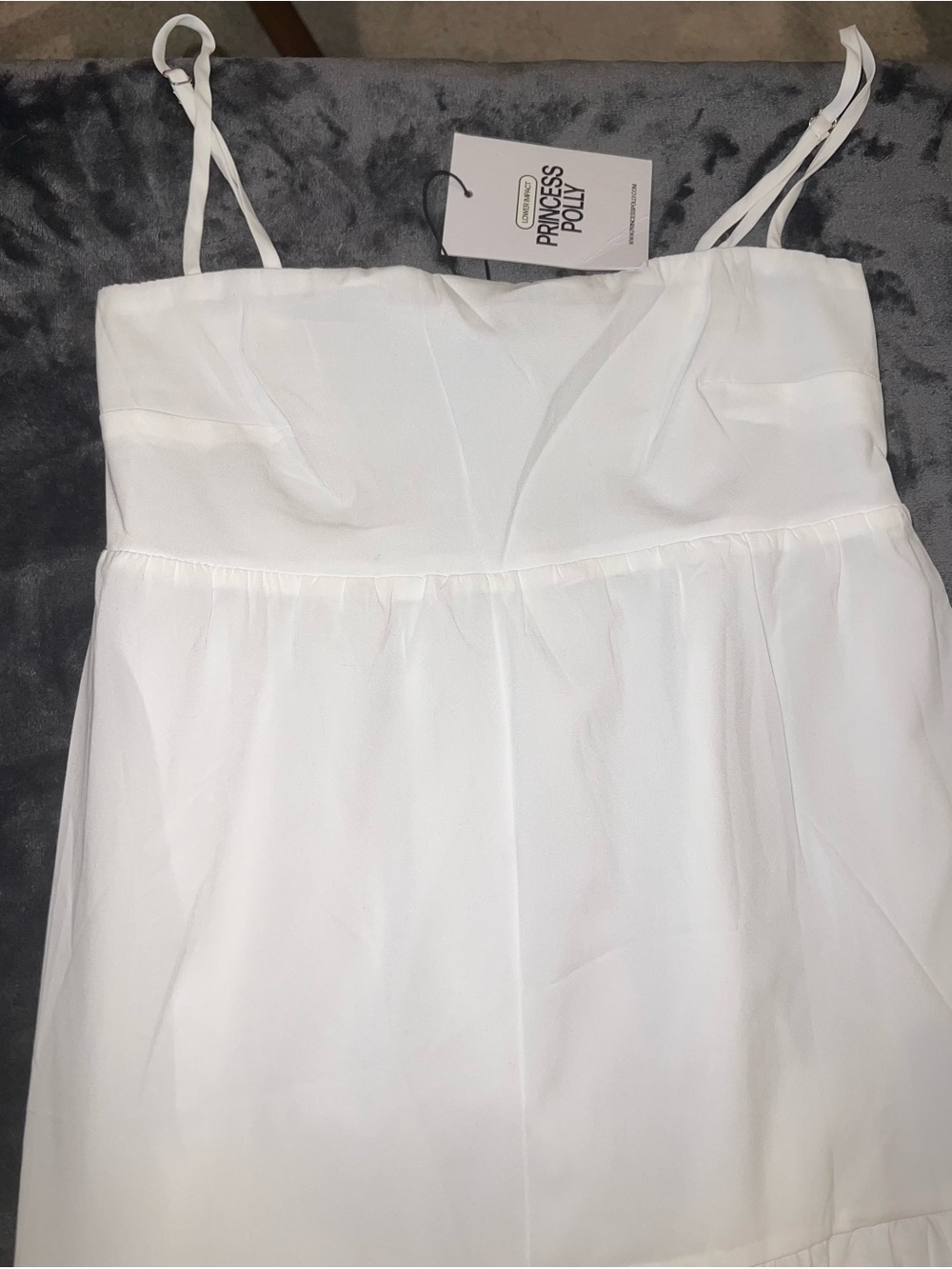 Princess Polly Warrego Maxi Dress in White Size 4 New with tag - Picture 7 of 11